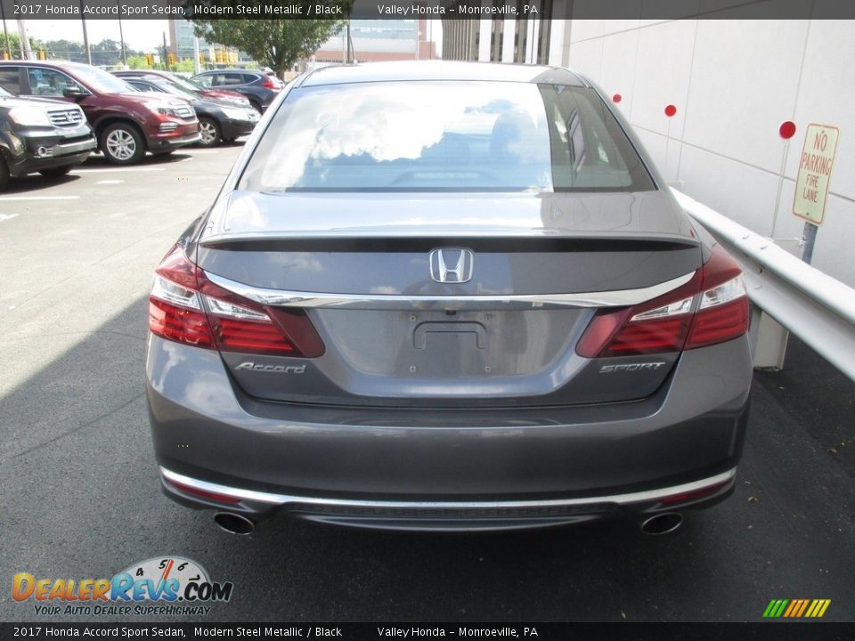 2017 Honda Accord Sport Sedan Modern Steel Metallic / Black Photo #4
