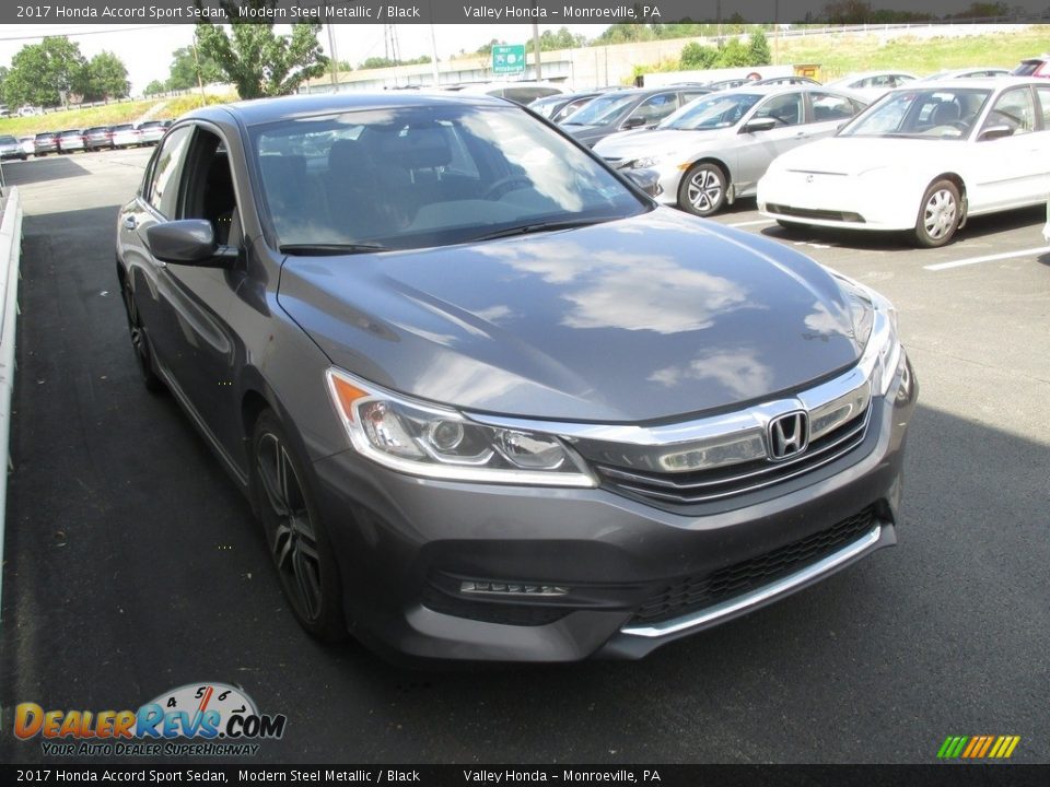 2017 Honda Accord Sport Sedan Modern Steel Metallic / Black Photo #7