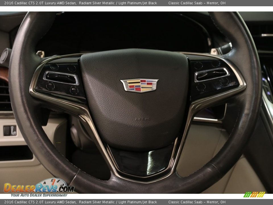 2016 Cadillac CTS 2.0T Luxury AWD Sedan Radiant Silver Metallic / Light Platinum/Jet Black Photo #7