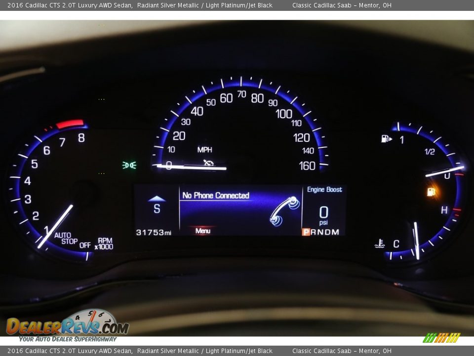 2016 Cadillac CTS 2.0T Luxury AWD Sedan Radiant Silver Metallic / Light Platinum/Jet Black Photo #8