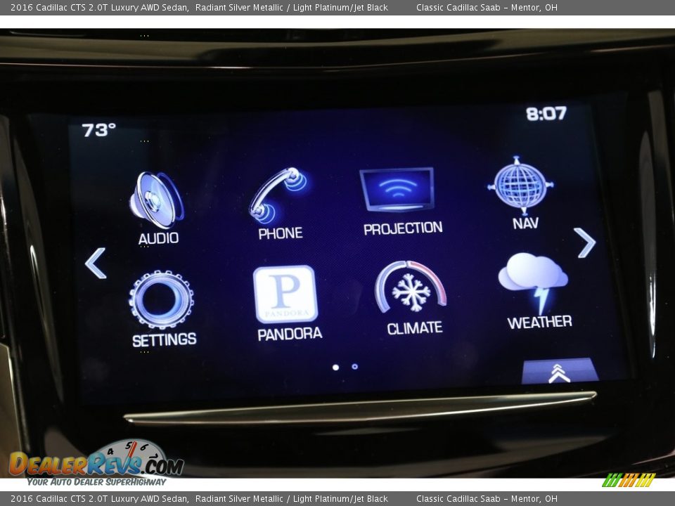 2016 Cadillac CTS 2.0T Luxury AWD Sedan Radiant Silver Metallic / Light Platinum/Jet Black Photo #10