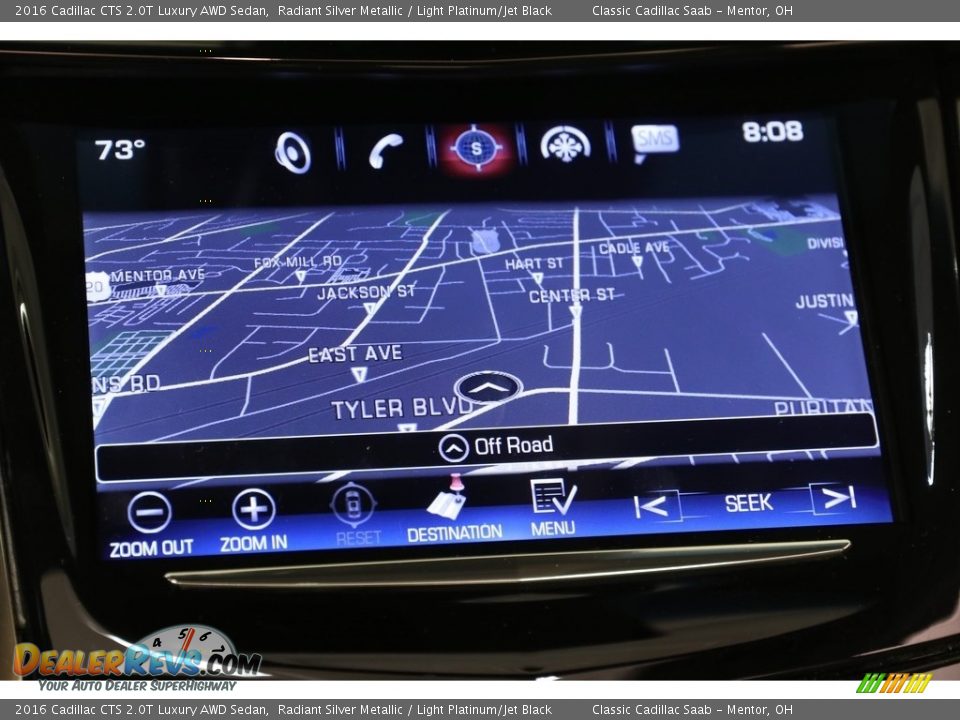 2016 Cadillac CTS 2.0T Luxury AWD Sedan Radiant Silver Metallic / Light Platinum/Jet Black Photo #12