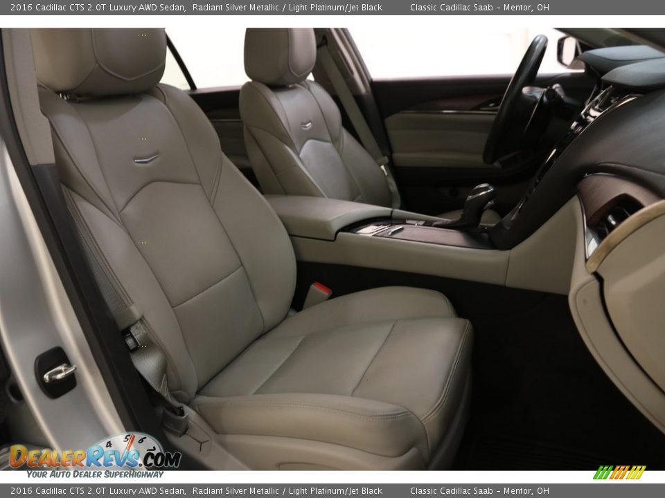 2016 Cadillac CTS 2.0T Luxury AWD Sedan Radiant Silver Metallic / Light Platinum/Jet Black Photo #17