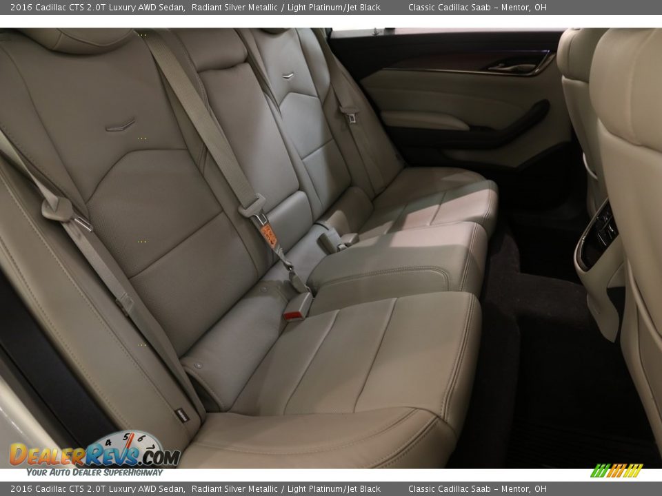 2016 Cadillac CTS 2.0T Luxury AWD Sedan Radiant Silver Metallic / Light Platinum/Jet Black Photo #18