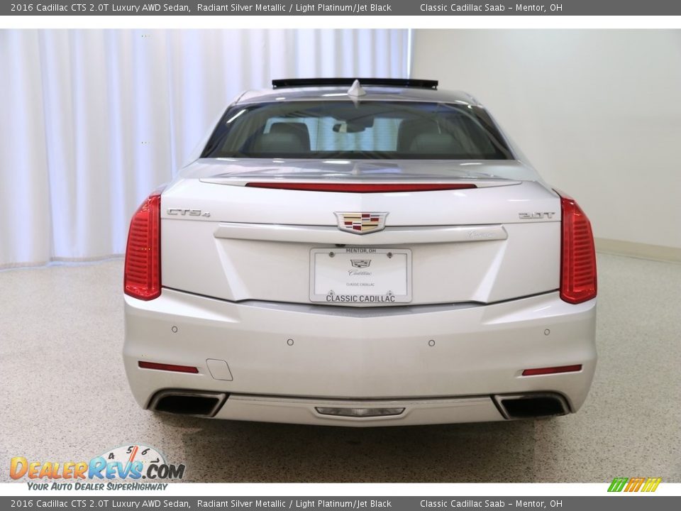 2016 Cadillac CTS 2.0T Luxury AWD Sedan Radiant Silver Metallic / Light Platinum/Jet Black Photo #21