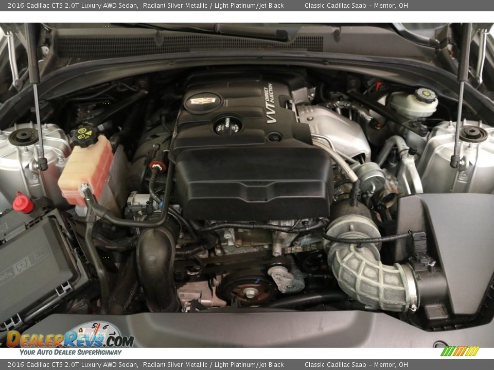 2016 Cadillac CTS 2.0T Luxury AWD Sedan Radiant Silver Metallic / Light Platinum/Jet Black Photo #22