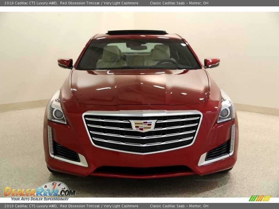 2019 Cadillac CTS Luxury AWD Red Obsession Tintcoat / Very Light Cashmere Photo #2