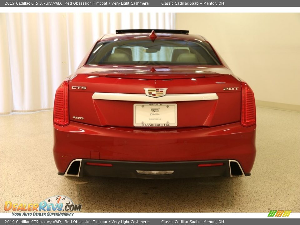 2019 Cadillac CTS Luxury AWD Red Obsession Tintcoat / Very Light Cashmere Photo #21