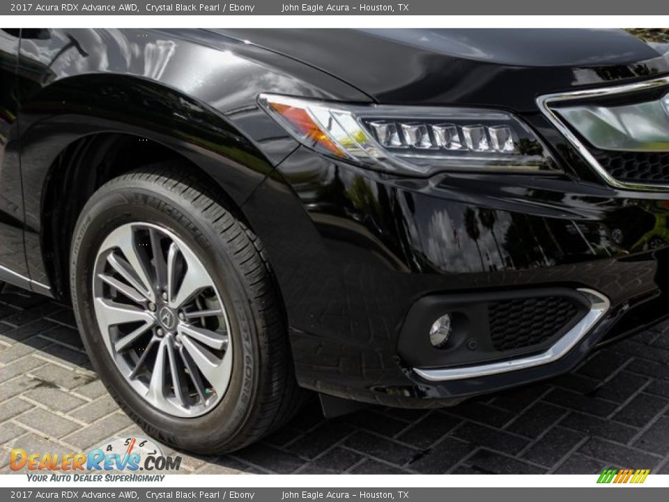 2017 Acura RDX Advance AWD Crystal Black Pearl / Ebony Photo #12