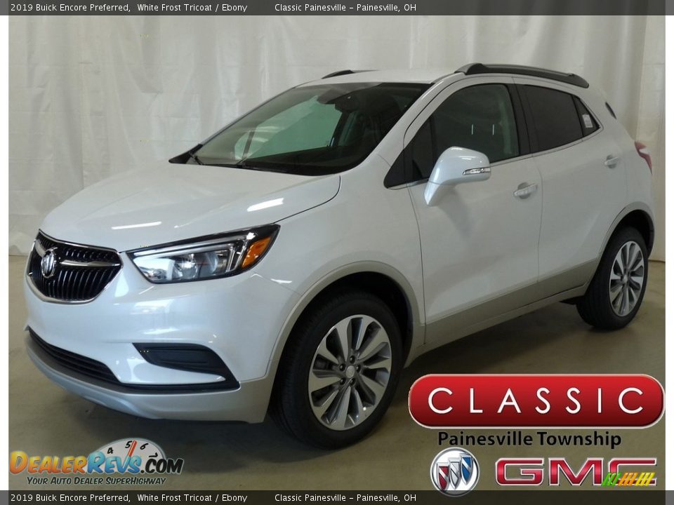 2019 Buick Encore Preferred White Frost Tricoat / Ebony Photo #1