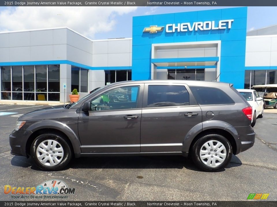 2015 Dodge Journey American Value Package Granite Crystal Metallic / Black Photo #3
