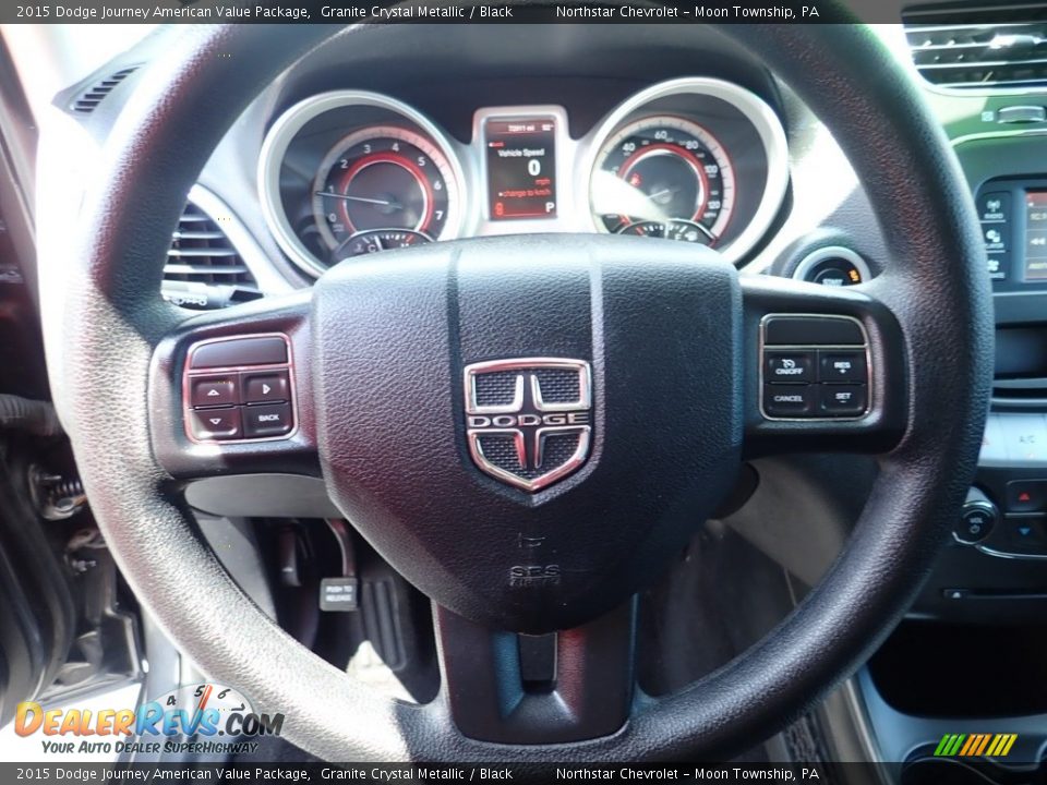 2015 Dodge Journey American Value Package Granite Crystal Metallic / Black Photo #27