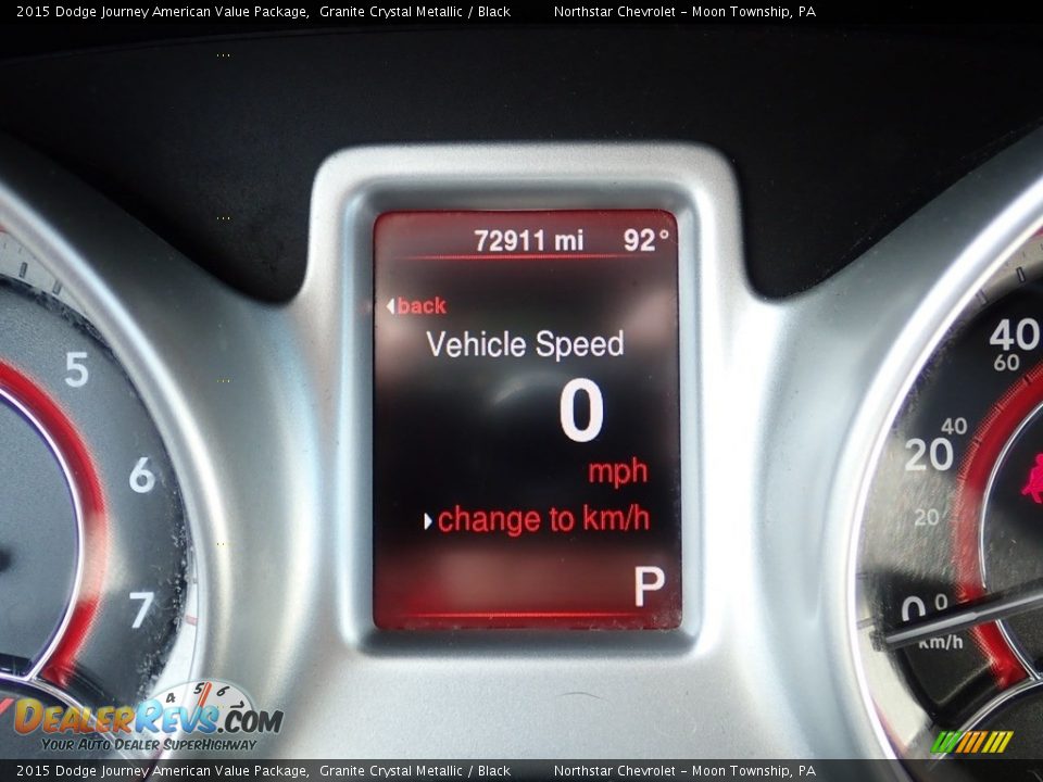 2015 Dodge Journey American Value Package Granite Crystal Metallic / Black Photo #30