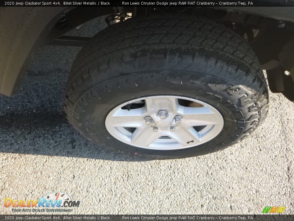 2020 Jeep Gladiator Sport 4x4 Billet Silver Metallic / Black Photo #9