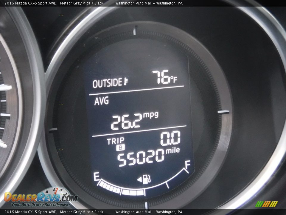 2016 Mazda CX-5 Sport AWD Meteor Gray Mica / Black Photo #25