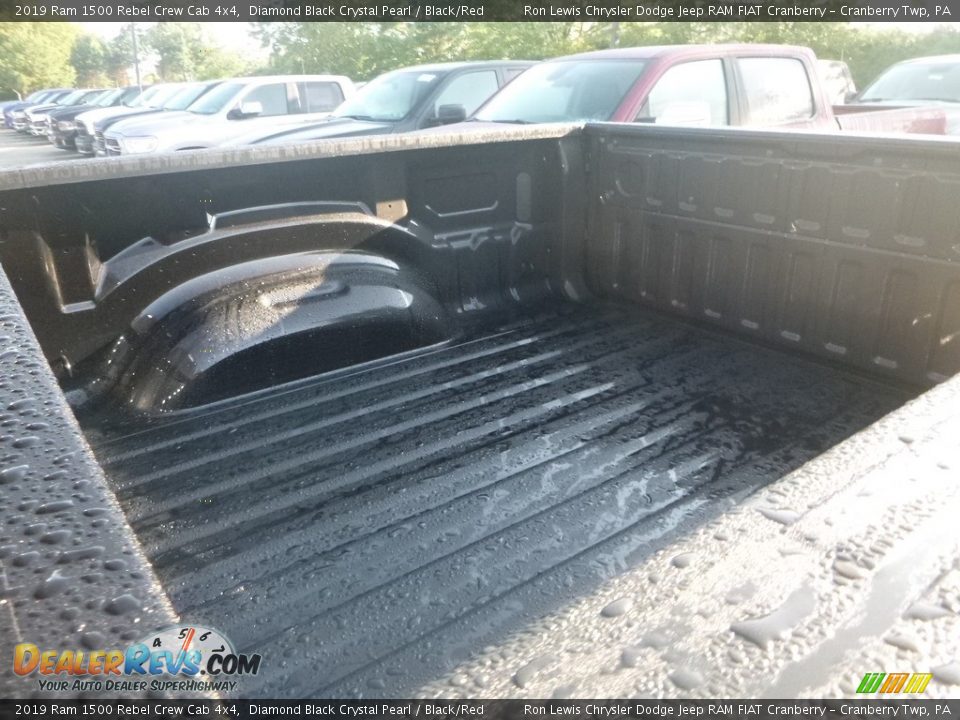 2019 Ram 1500 Rebel Crew Cab 4x4 Diamond Black Crystal Pearl / Black/Red Photo #11