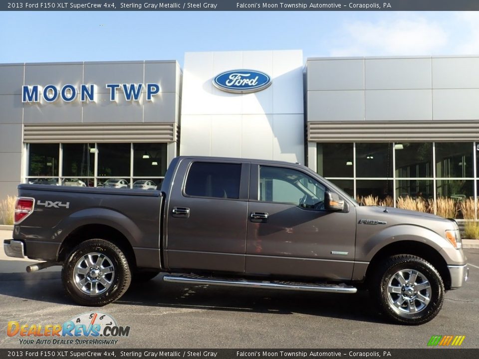2013 Ford F150 XLT SuperCrew 4x4 Sterling Gray Metallic / Steel Gray Photo #1