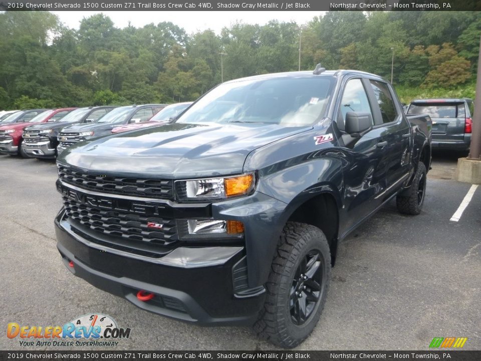 2019 Chevrolet Silverado 1500 Custom Z71 Trail Boss Crew Cab 4WD Shadow Gray Metallic / Jet Black Photo #1