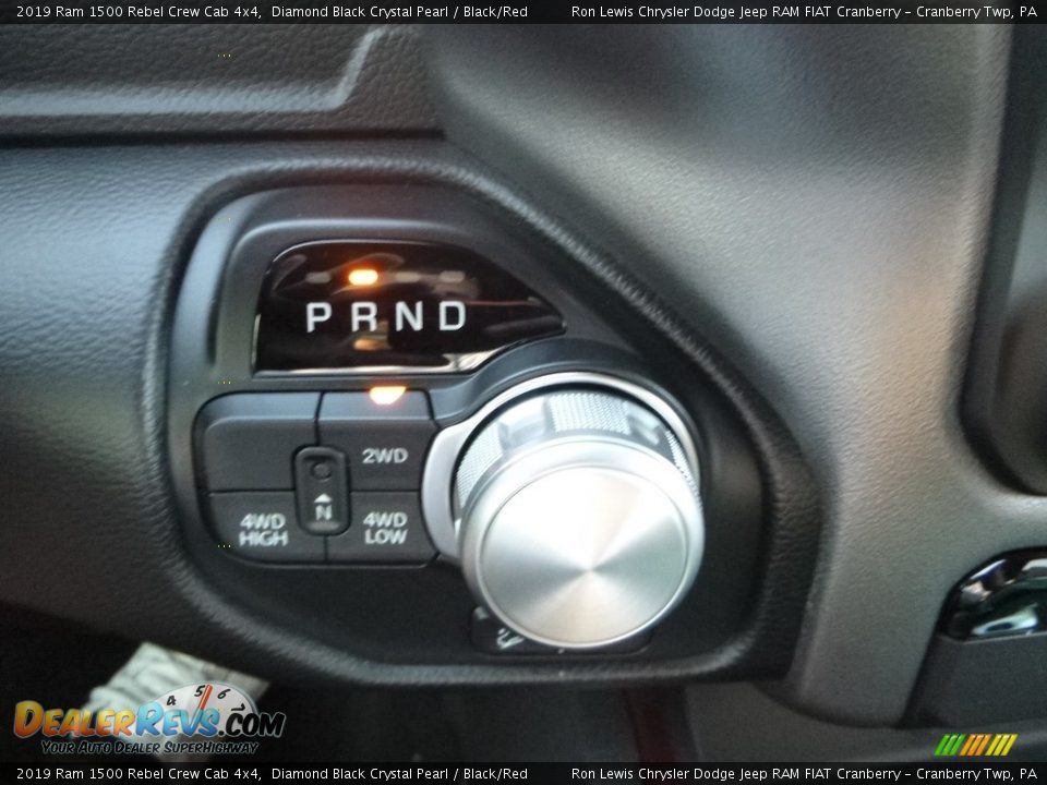 2019 Ram 1500 Rebel Crew Cab 4x4 Diamond Black Crystal Pearl / Black/Red Photo #19
