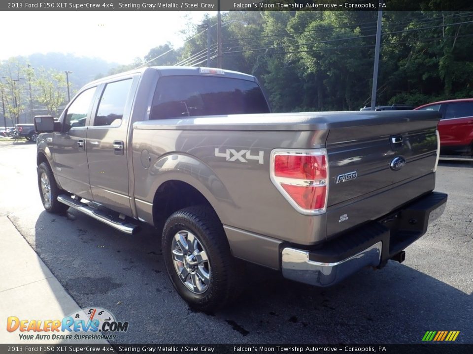 2013 Ford F150 XLT SuperCrew 4x4 Sterling Gray Metallic / Steel Gray Photo #4