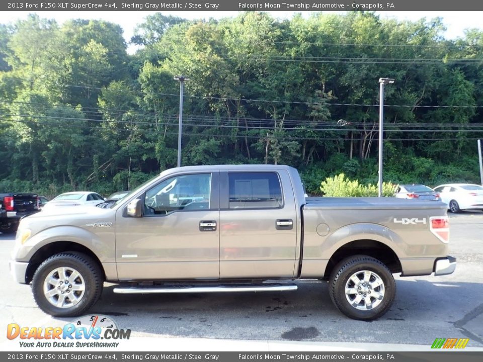 2013 Ford F150 XLT SuperCrew 4x4 Sterling Gray Metallic / Steel Gray Photo #5