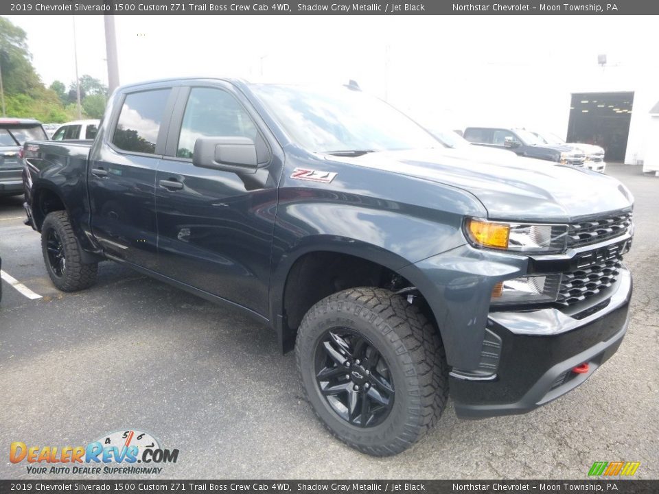 2019 Chevrolet Silverado 1500 Custom Z71 Trail Boss Crew Cab 4WD Shadow Gray Metallic / Jet Black Photo #6