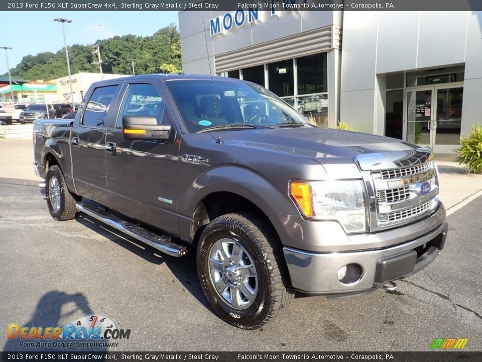 2013 Ford F150 XLT SuperCrew 4x4 Sterling Gray Metallic / Steel Gray Photo #8