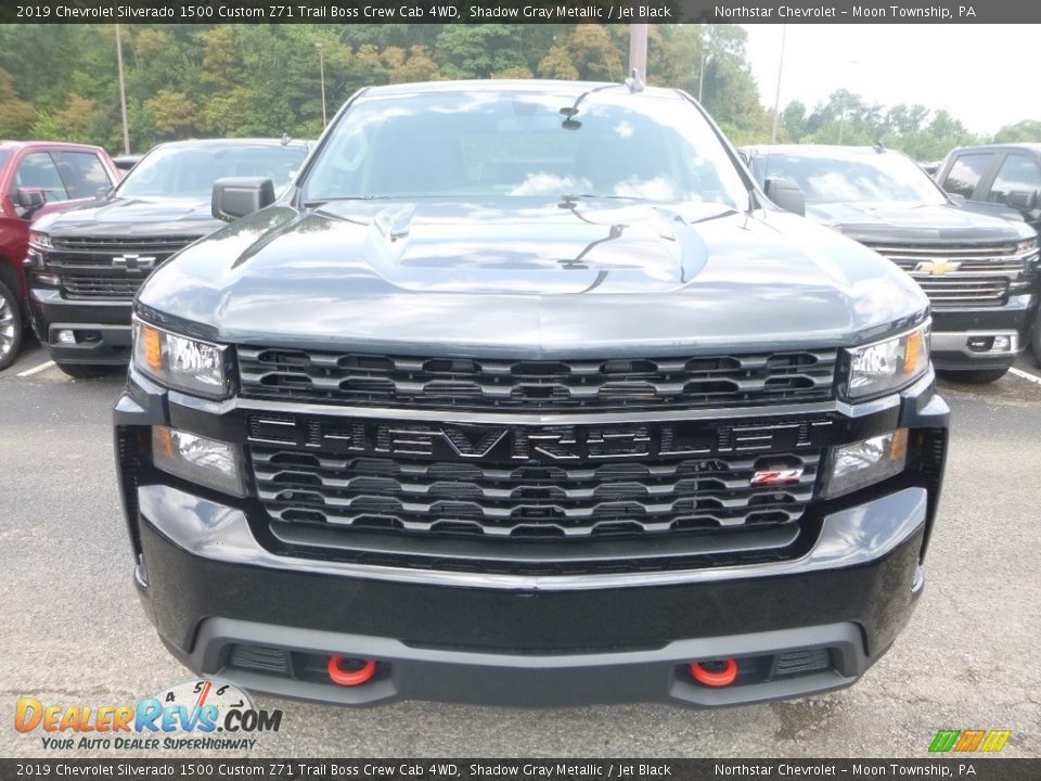 2019 Chevrolet Silverado 1500 Custom Z71 Trail Boss Crew Cab 4WD Shadow Gray Metallic / Jet Black Photo #7