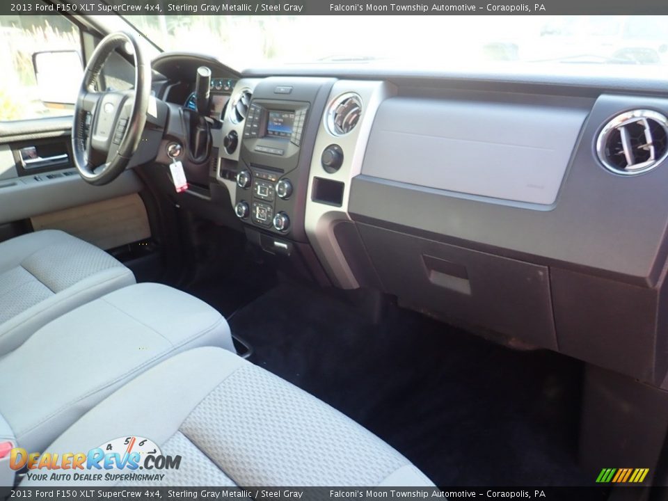 2013 Ford F150 XLT SuperCrew 4x4 Sterling Gray Metallic / Steel Gray Photo #11