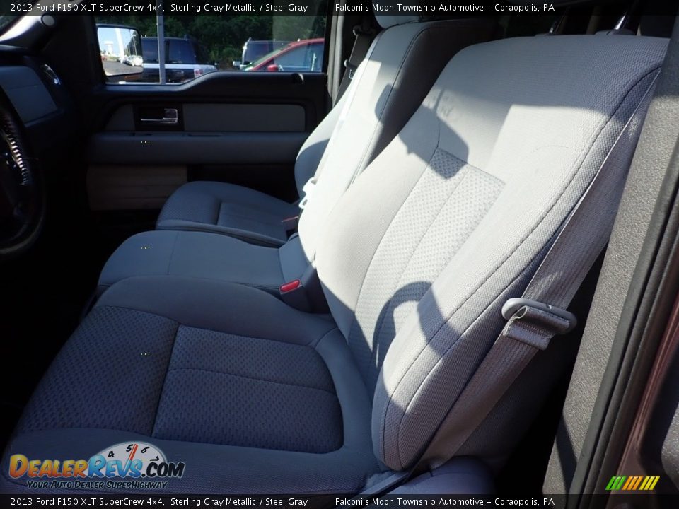 2013 Ford F150 XLT SuperCrew 4x4 Sterling Gray Metallic / Steel Gray Photo #15