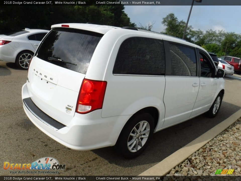 2018 Dodge Grand Caravan SXT White Knuckle / Black Photo #6