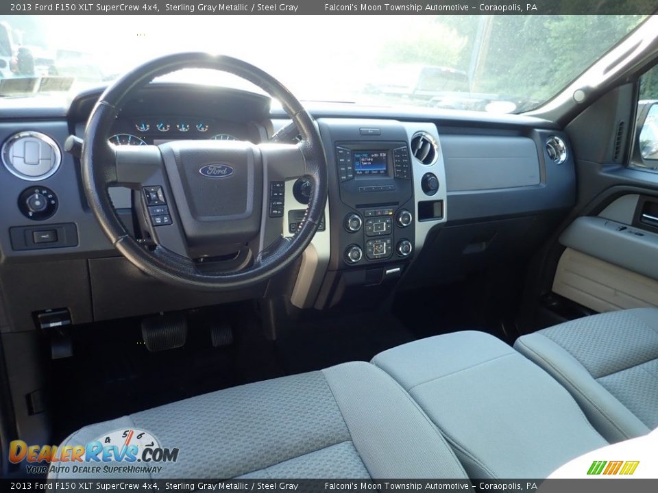 2013 Ford F150 XLT SuperCrew 4x4 Sterling Gray Metallic / Steel Gray Photo #17