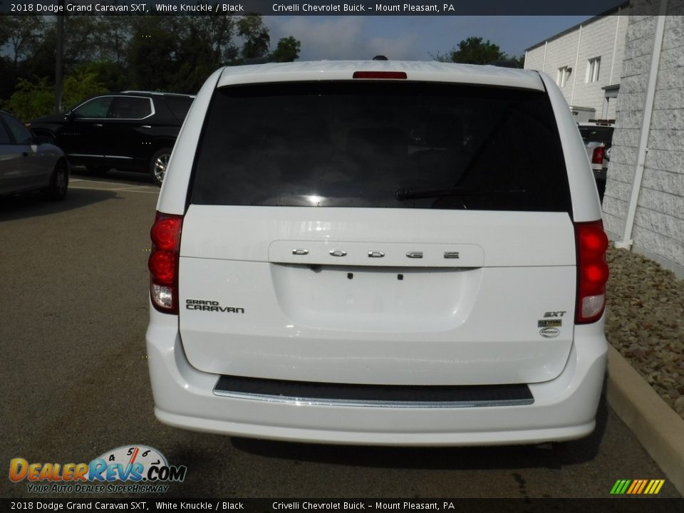 2018 Dodge Grand Caravan SXT White Knuckle / Black Photo #8