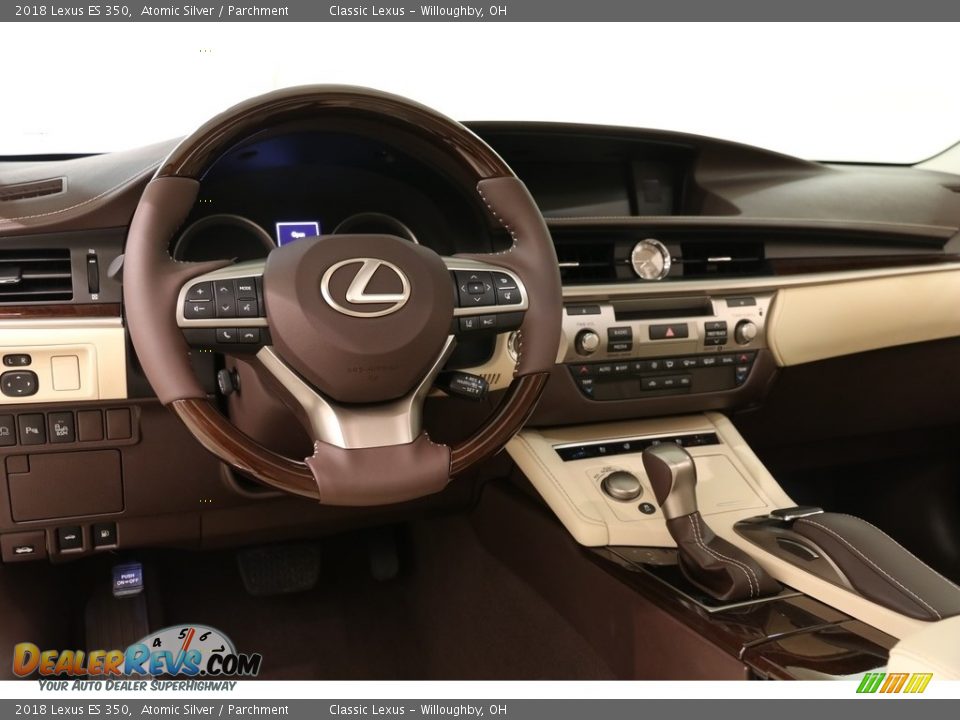 2018 Lexus ES 350 Atomic Silver / Parchment Photo #6