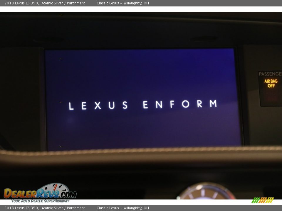 2018 Lexus ES 350 Atomic Silver / Parchment Photo #11
