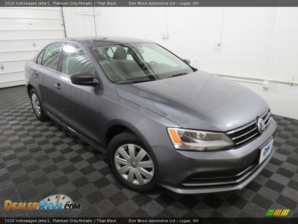 2016 Volkswagen Jetta S Platinum Grey Metallic / Titan Black Photo #3