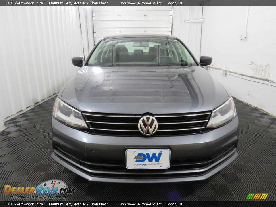 2016 Volkswagen Jetta S Platinum Grey Metallic / Titan Black Photo #4