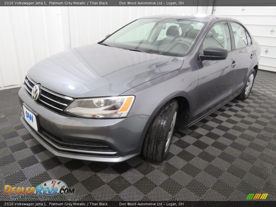 2016 Volkswagen Jetta S Platinum Grey Metallic / Titan Black Photo #7