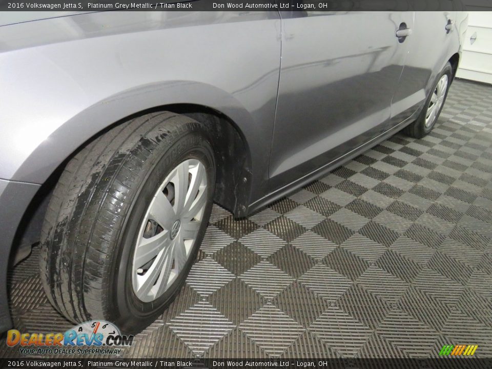 2016 Volkswagen Jetta S Platinum Grey Metallic / Titan Black Photo #8