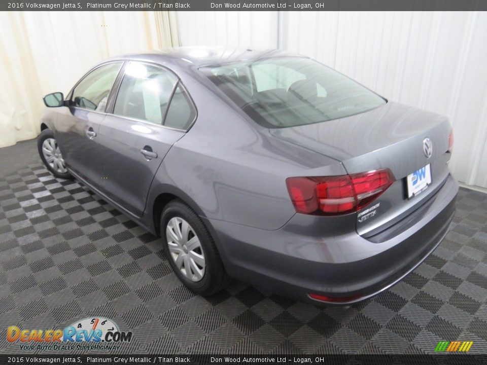 2016 Volkswagen Jetta S Platinum Grey Metallic / Titan Black Photo #10