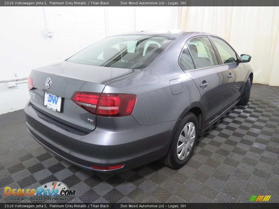 2016 Volkswagen Jetta S Platinum Grey Metallic / Titan Black Photo #13