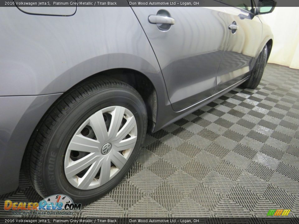 2016 Volkswagen Jetta S Platinum Grey Metallic / Titan Black Photo #14