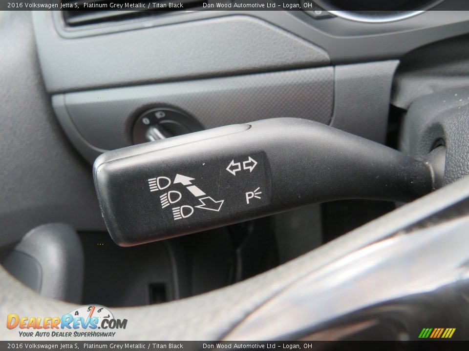 2016 Volkswagen Jetta S Platinum Grey Metallic / Titan Black Photo #19