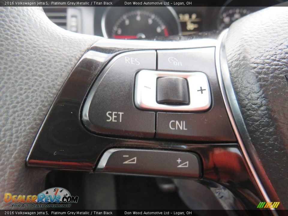 2016 Volkswagen Jetta S Platinum Grey Metallic / Titan Black Photo #20