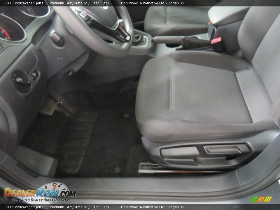 2016 Volkswagen Jetta S Platinum Grey Metallic / Titan Black Photo #26