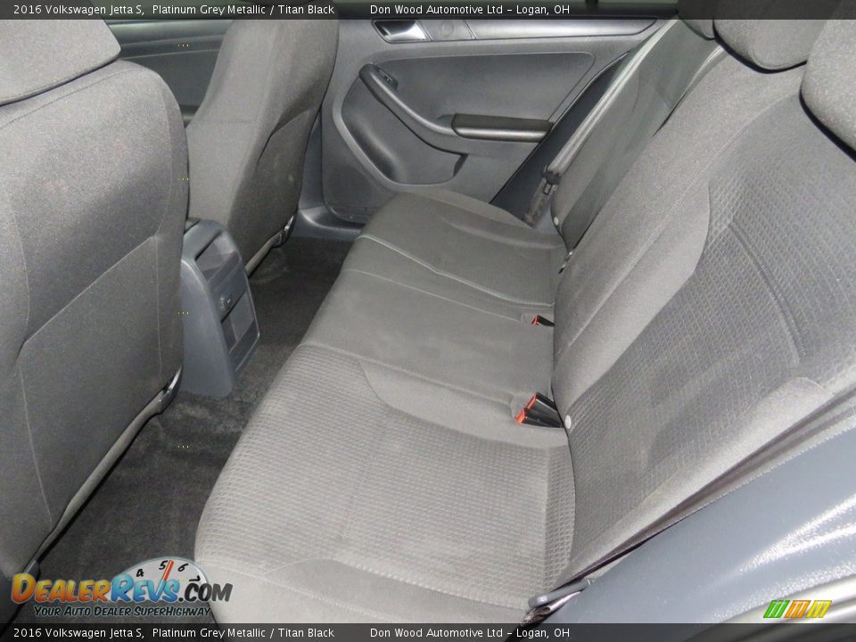 2016 Volkswagen Jetta S Platinum Grey Metallic / Titan Black Photo #30