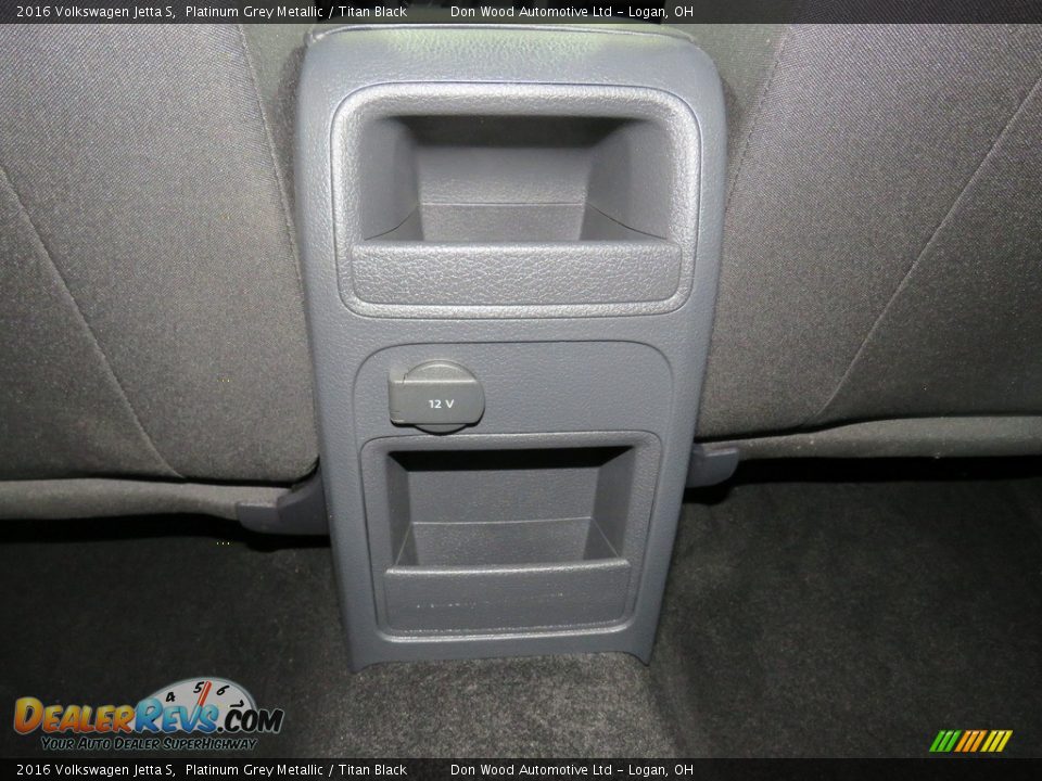 2016 Volkswagen Jetta S Platinum Grey Metallic / Titan Black Photo #31