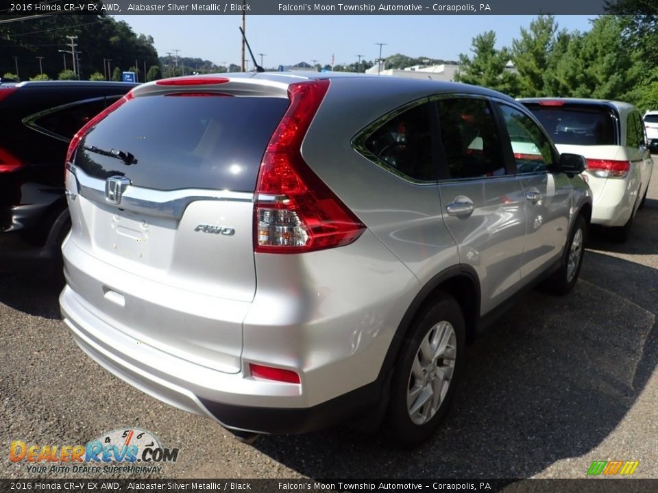 2016 Honda CR-V EX AWD Alabaster Silver Metallic / Black Photo #4
