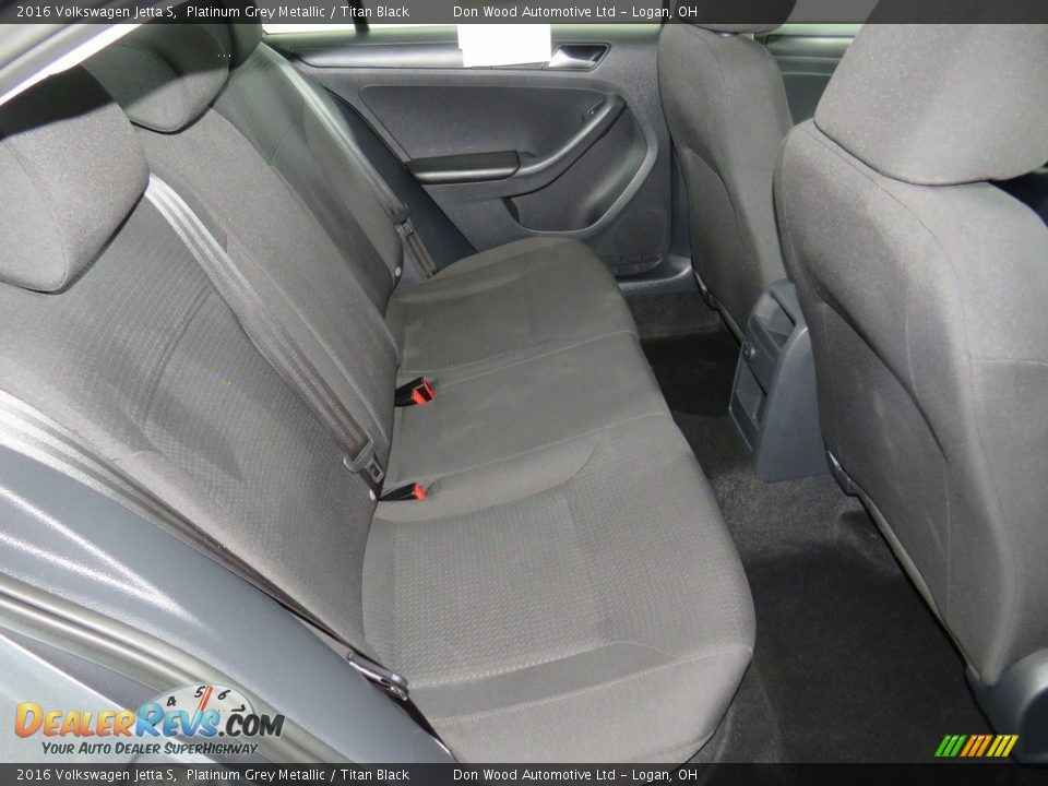 2016 Volkswagen Jetta S Platinum Grey Metallic / Titan Black Photo #35