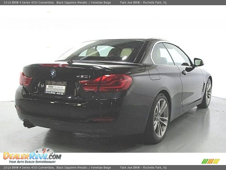 2019 BMW 4 Series 430i Convertible Black Sapphire Metallic / Venetian Beige Photo #3